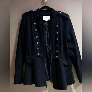 BCBG Generation Navy wool officers jacket coat XL